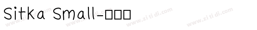 Sitka Small字体转换